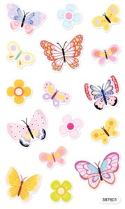 Obrazek Naklejki z pianki świecące - Motyle 16szt