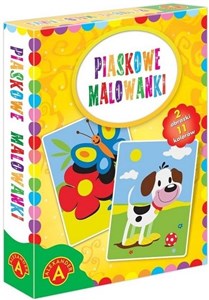 Obrazek Piaskowe malowanki pies/motyl