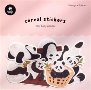 Obrazek Papierowe naklejki ozdobne Pandy Suatelier