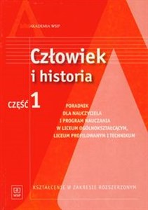 Picture of Człowiek i historia Część 1 Poradnik dla nauczyciela i program nauczania Zakres rozszerzony Liceum