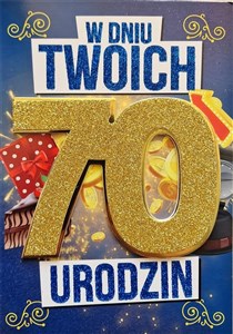 Picture of Karnet Urodziny 70 męskie