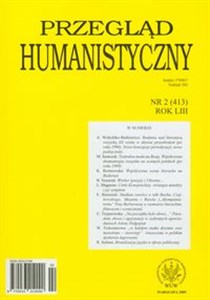 Obrazek Przegląd humanistyczny 3/2009