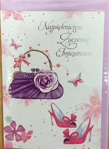 Obrazek Karnet imieniny B6 Premium 25 + koperta