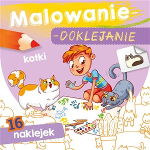 Obrazek Kotki. Malowanie-doklejanie