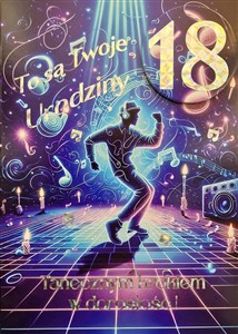 Obrazek Karnet Urodziny 18 3K