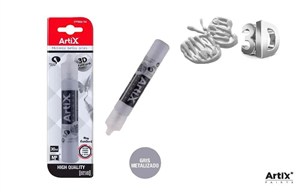 Obrazek Farba strukturalna 3D metalizowany 30ml