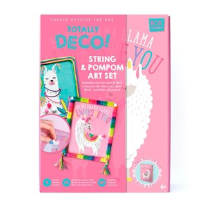 Obrazek Zestaw artystyczny Lama i pompony Box Candiy