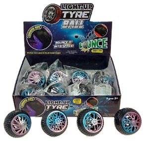 Obrazek Piłeczka koło ze światłem 6.5cm (12szt)