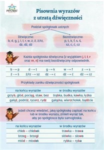 Picture of Plansza ortograficzna "Pisownia wyrazów"