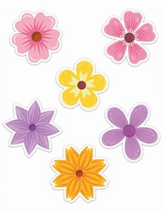 Picture of Dekoracje okienne wiosenne 01 dwustronne 6szt