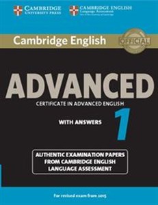 Obrazek Cambridge English Advanced 1 Authentic examination papers with answers