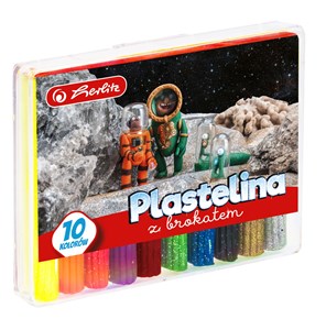 Picture of Plastelina z brokatem 10 kolorów