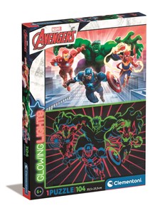 Obrazek Puzzle 104 glowing Avengers 27554