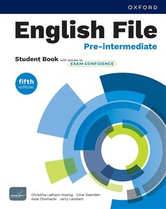 Picture of English File 5E Pre-Intermediate SB access to Exam Confidence