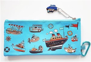 Obrazek Piórnik imienny szkolny (statki)