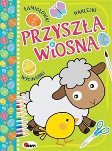 Obrazek Przyszła wiosna łamigłowki naklejki wycinanki