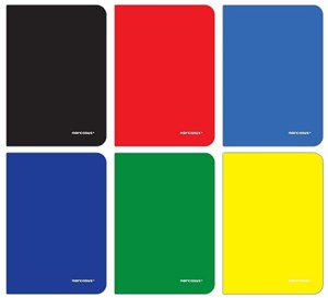 Picture of Zeszyt A5 w kratkę 32 kartki 12 sztuk mix w plastikowej okładce Narcissus