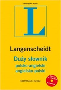 Obrazek Duży słownik polsko angielski angielsko polski + CD 60 000 haseł i zwrotów + słownik elektroniczny na CD