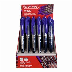 Obrazek Cienkopis 0.5mm Diggy niebieski (24szt)