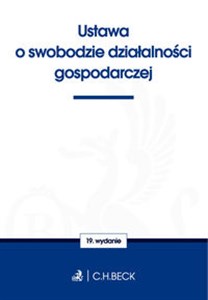 Picture of Ustawa o swobodzie działalności gospodarczej