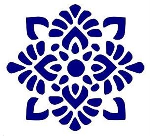 Obrazek Szablon zmywalny ornament A4 20x30cm