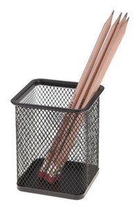 Obrazek Kubek przybornik kwadratowy czarny