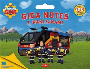 Obrazek Strażak Sam Giga notes z naklejkami