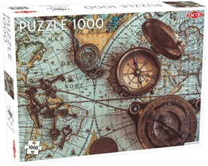 Picture of Puzzle Mapa morza z kompasem 1000