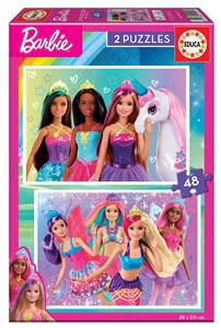 Obrazek Puzzle 2x48 Barbie G3