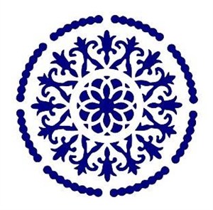 Obrazek Szablon zmywalny ornament A4 20x30cm