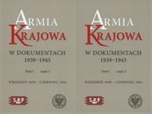 Picture of Armia Krajowa w dokumentach 1939-1945 Tom 1 część 1 i 2