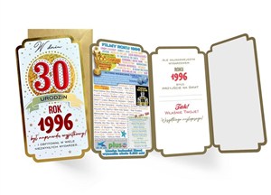 Picture of Karnet Urodziny 30