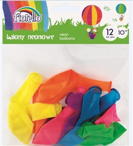 Picture of Balony Neon 10'' mix 12 sztuk FIORELLO