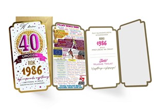 Picture of Karnet Urodziny 40