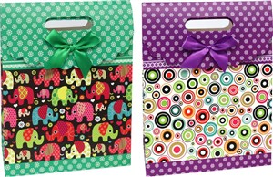 Obrazek Torebka prezentowa na rzep duża mix