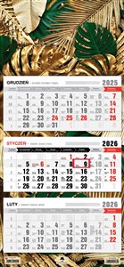 Picture of Kalendarz 2026 trójdzielny Glamour Gold KT1 V78
