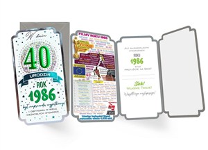 Picture of Karnet Urodziny 40