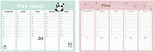 Picture of Plan lekcji A4 Girls (10szt)