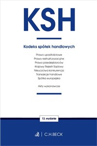 Picture of KSH. Kodeks spółek handlowych oraz ustawy towarzyszące