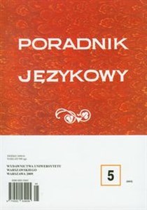 Picture of Poradnik językowy 5/2009