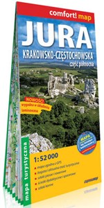Obrazek Jura Krakowsko-Częstochowska Część północna; laminowana mapa turystyczna 1:52 000