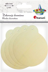 Obrazek Drewniane bombki 4szt