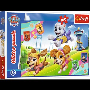 Picture of Puzzle z brokatem Psi Patrol Błyszczące psiaki 100