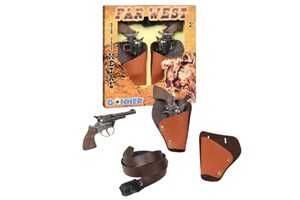 Obrazek Dwa rewolwery kowbojskie z kaburą