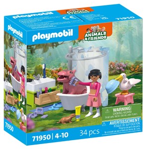 Obrazek Playmobil Zwierzęta w kąpieli 71950