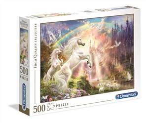 Obrazek Puzzle High Quality Collection Sunset Unicorns 500