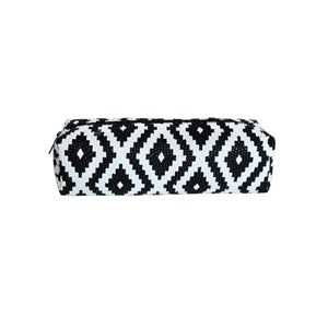 Obrazek Piórnik Romby biało - czarne