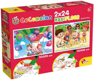 Picture of Cocomelon Puzzle dwustronne podłogowe 2x24 Bądź uprzejmy dla wszystkich