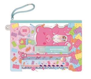 Picture of Notatnik z akcesoriami w saszetce Miś