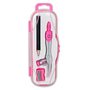 Obrazek Cyrkiel szkolny Penmate PC-102 z ołówkiem różowy